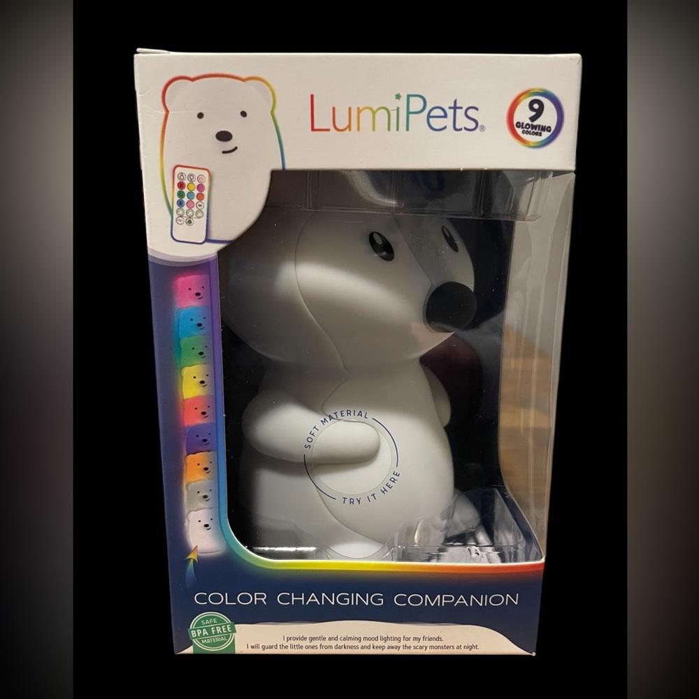 NEW LumiPets Remote Control Silicone Night Light for Kids - Fox